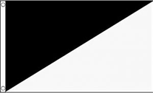Bandera blanca y negra F1